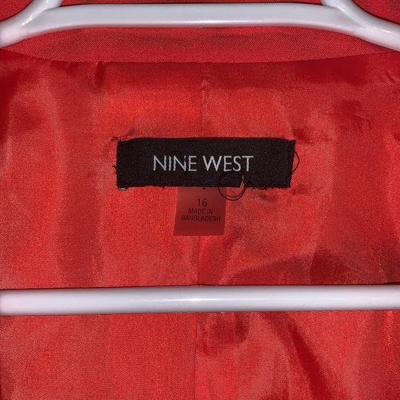 Nine West bright red open front blazer size 16 - Picture 4 of 9